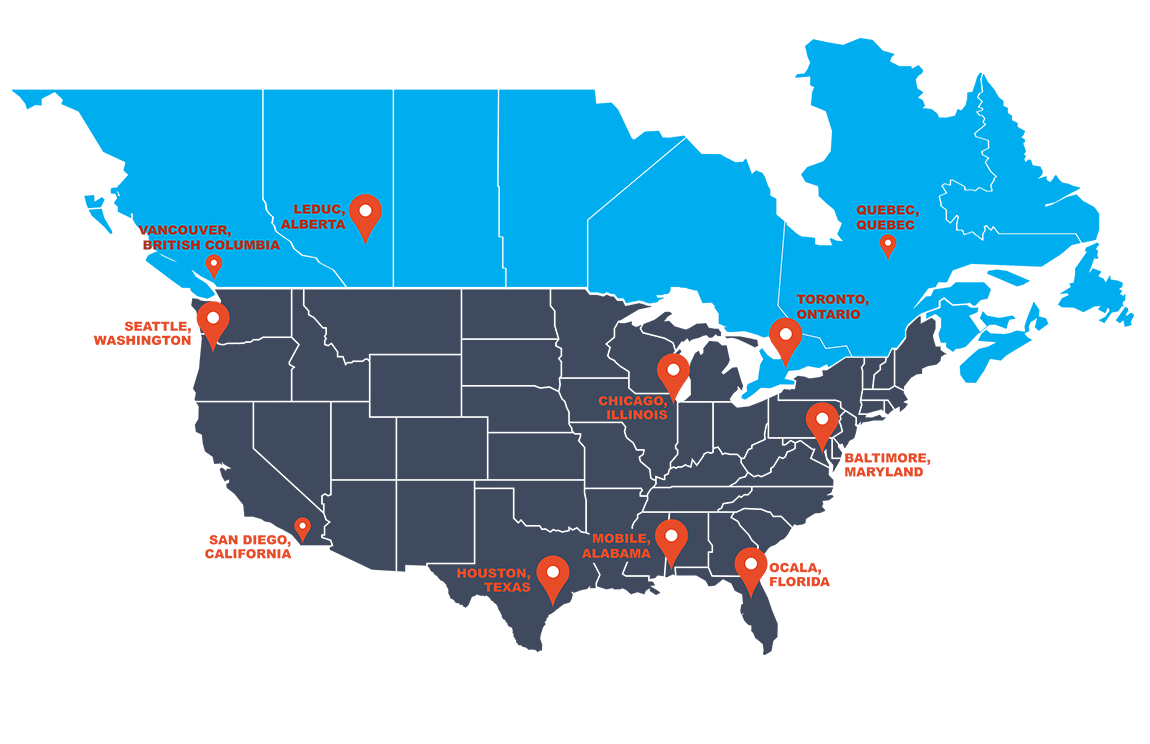 Layher North America Distribution Network