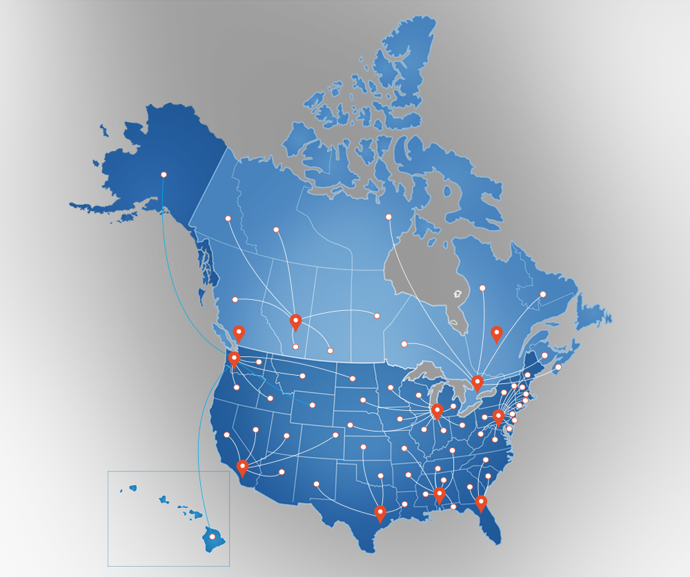 Layher North America Sales & Distribution Network